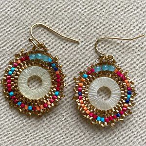 Beaded Mandala Earrings